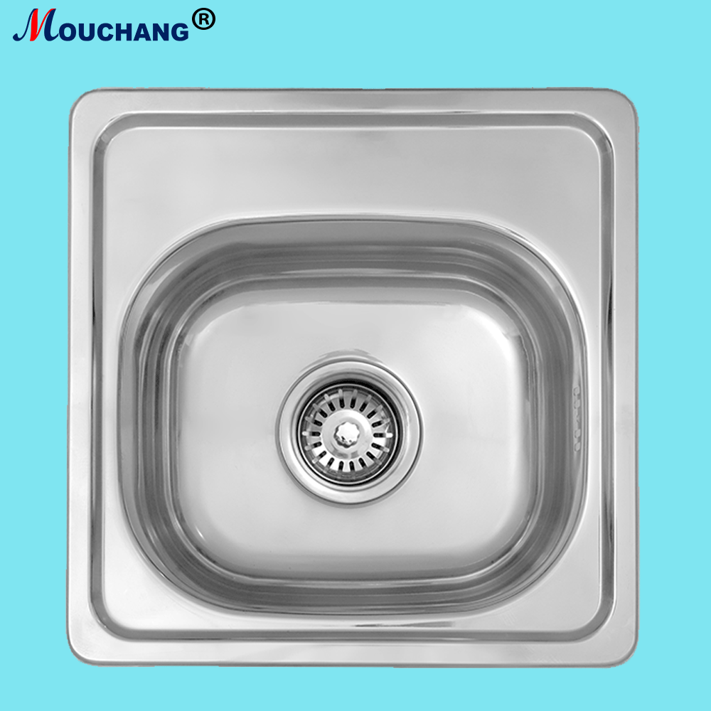 Kitchen Washing Basin Small Square 304 Stainlesss Steel Sink