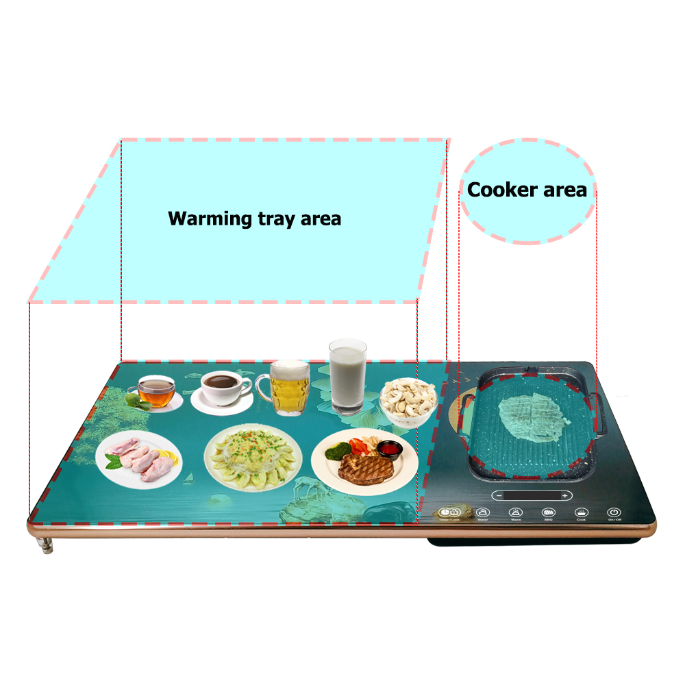 Party Events Warm Coffee Rectangle Warming Tray With Heater