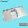 Commercial Large Bowl with Drain Board Stainless Steel Sink