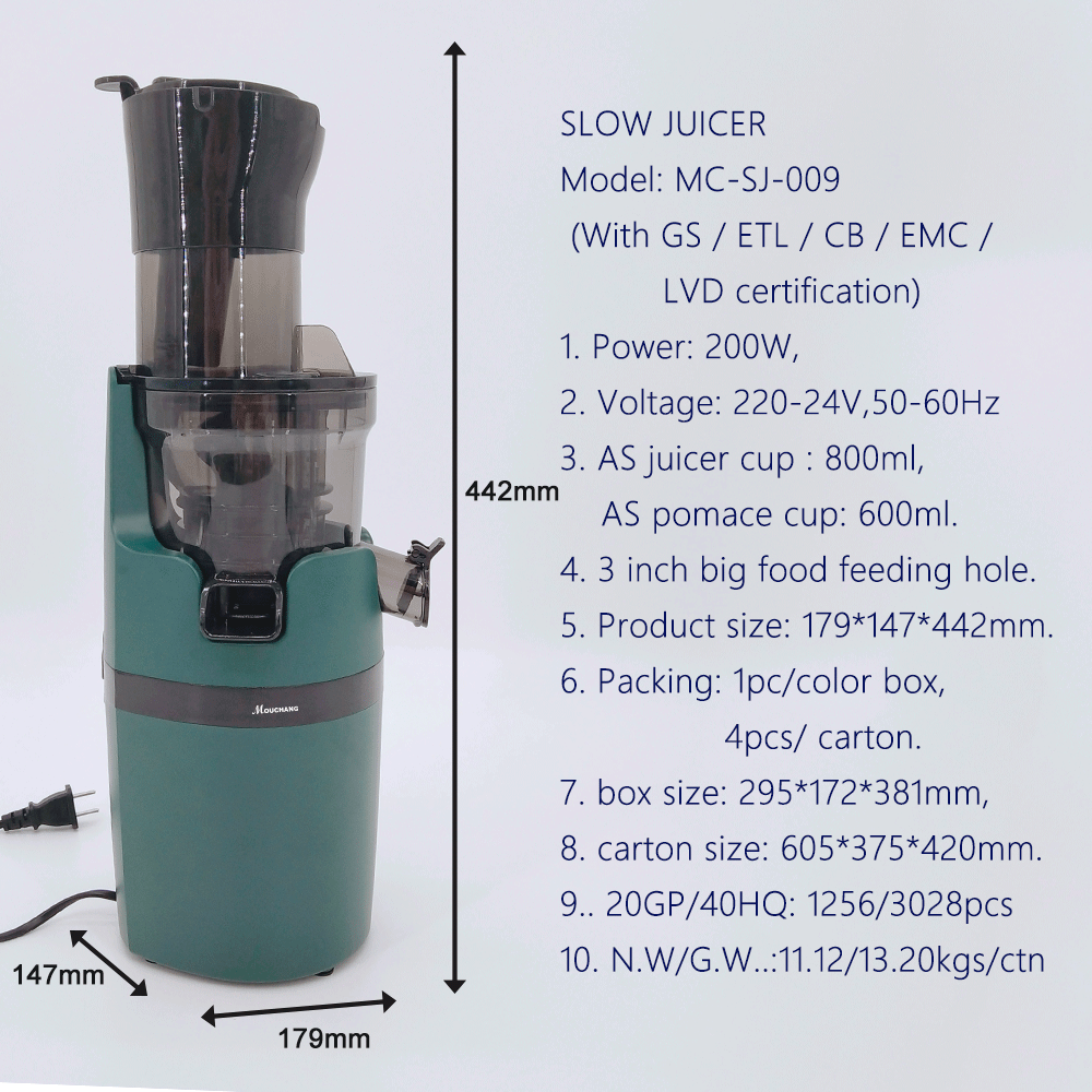 Big Mouth Fruit And Vegetable Original Juice Slow Juicer