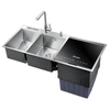 Family Sus304 Large 3 Sink Ultrasonic Sink Dishwasher