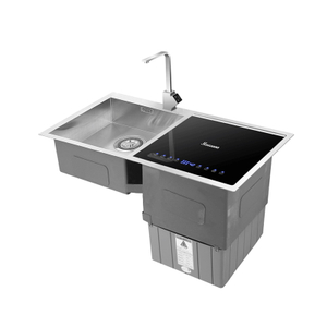 304 Stainless Steel Double Bowl Ultrasonic Sink Dishwasher