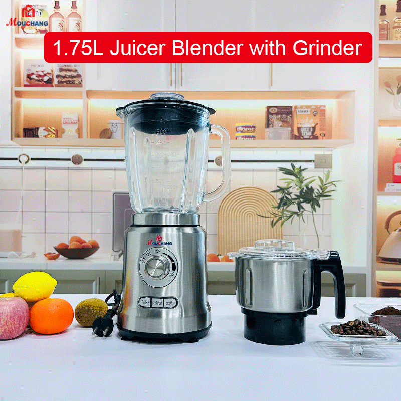 1.75L 1200W Full Stainless Steel body Juicer Blender with 304ss Grinding Cup