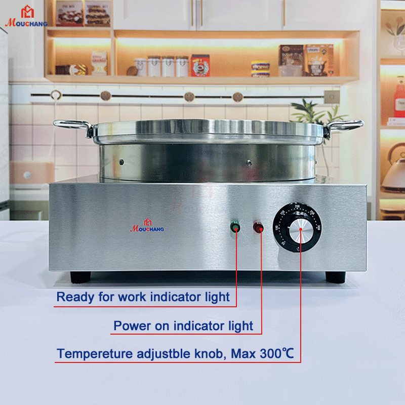 40cm/16inch Electric Crepe Maker, BBQ Meat Grill,Mogogo Injera Maker, Ethiopian Injera Maker