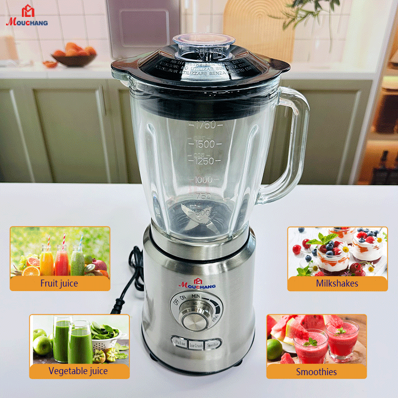 1.75L 1200W Full Stainless Steel body Juicer Blender with 304ss Grinding Cup