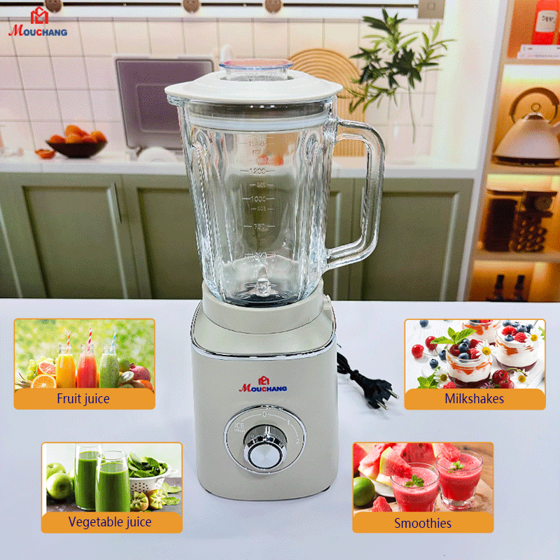 1.5L Glass Juicer Blender with Mill and Coffee Bean Grinder