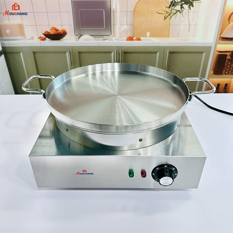 40cm/16inch Electric Crepe Maker, BBQ Meat Grill,Mogogo Injera Maker, Ethiopian Injera Maker