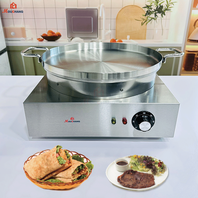 40cm/16inch Electric Crepe Maker, BBQ Meat Grill,Mogogo Injera Maker, Ethiopian Injera Maker