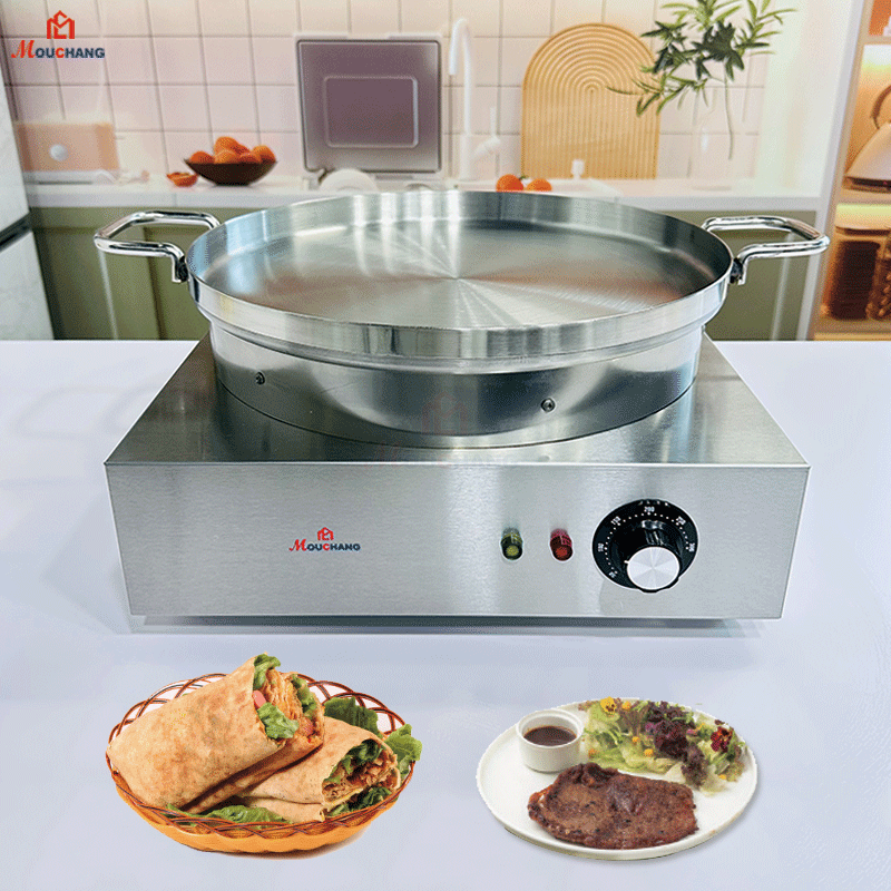40cm/16inch Electric Crepe Maker, BBQ Meat Grill,Mogogo Injera Maker, Ethiopian Injera Maker